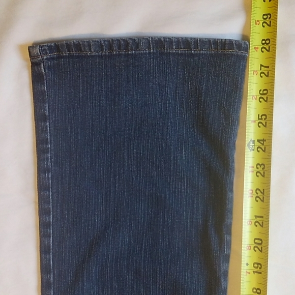 Ruff Hewn Bootcut Stretch Denim Blue Jeans 8 Short - Picture 4 of 7